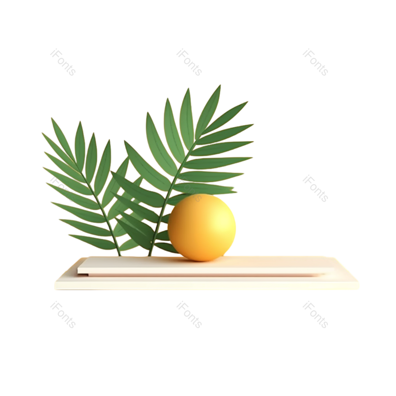 叶子图片,装饰元素,元素PNG,立体免抠素材